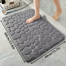 Tapete de Banheiro Antiderrapante e Super Absorvente – Tapete Macio Lavável com Base em PVC