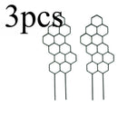 Kit 3 Suportes Decorativos para Plantas Trepadeiras em Formato de Coração – Treliça para Vasos e Jardim