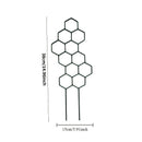 Kit 3 Suportes Decorativos para Plantas Trepadeiras em Formato de Coração – Treliça para Vasos e Jardim