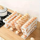 Organizador Deslizante para Geladeira com Dispenser Automático – Porta Ovos e Alimentos com 3 Níveis