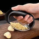 Triturador de Alho em Aço Inoxidável – Espremedor Manual Ergonômico para Cozinha