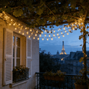 Cordão de Luz Solar LED para Jardim – Iluminação Decorativa Externa com Globos Luminosos IP65