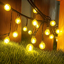 Cordão de Luz Solar LED para Jardim – Iluminação Decorativa Externa com Globos Luminosos IP65