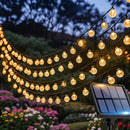 Cordão de Luz Solar LED para Jardim – Iluminação Decorativa Externa com Globos Luminosos IP65