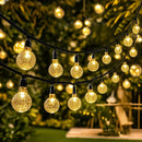 Cordão de Luz Solar LED para Jardim – Iluminação Decorativa Externa com Globos Luminosos IP65