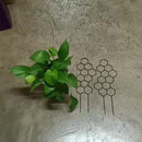 Kit 3 Suportes Decorativos para Plantas Trepadeiras em Formato de Coração – Treliça para Vasos e Jardim
