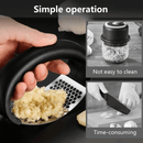 Triturador de Alho em Aço Inoxidável – Espremedor Manual Ergonômico para Cozinha