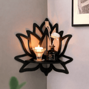 Prateleira Decorativa de Parede com Acabamento MDF 3D – Nicho Autocolante Moderno para Decoração