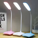 Luminária de Mesa LED Dobrável Recarregável – Abajur Touch com Controle de Intensidade USB