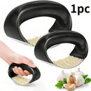 Triturador de Alho em Aço Inoxidável – Espremedor Manual Ergonômico para Cozinha