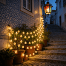 Cordão de Luz Solar LED para Jardim – Iluminação Decorativa Externa com Globos Luminosos IP65