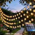 Cordão de Luz Solar LED para Jardim – Iluminação Decorativa Externa com Globos Luminosos IP65