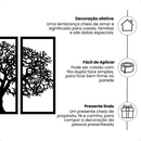 Kit 3 Quadros Decorativos Vazados em MDF – Painéis Modernos para Sala, Escritório e Decoração de Parede