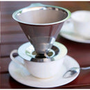 Filtro de Café Reutilizável em Aço Inoxidável – Coador Lavável Compatível com Suporte Cone