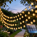 Cordão de Luz Solar LED para Jardim – Iluminação Decorativa Externa com Globos Luminosos IP65