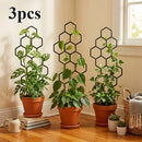 Kit 3 Suportes Decorativos para Plantas Trepadeiras em Formato de Coração – Treliça para Vasos e Jardim